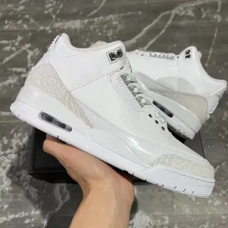 Air Jordan 3 Zapatos de Baloncesto con Impresión de Elefante Blanco
