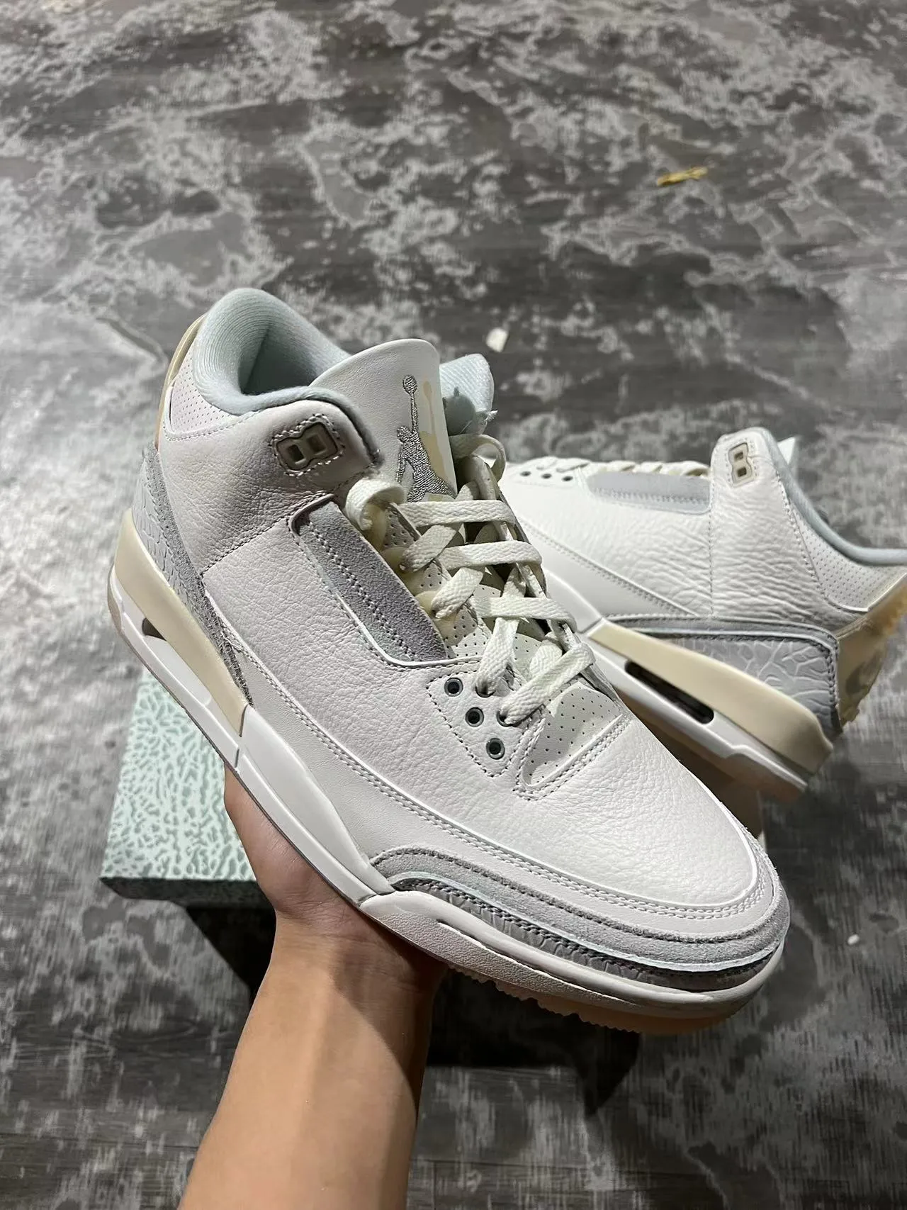 Air Jordan 3 白象印花篮球鞋 2