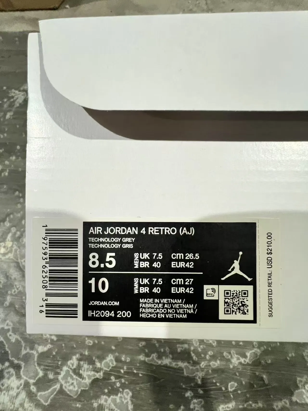 Zapatillas de baloncesto Air Jordan 4 beige negro rojo 10