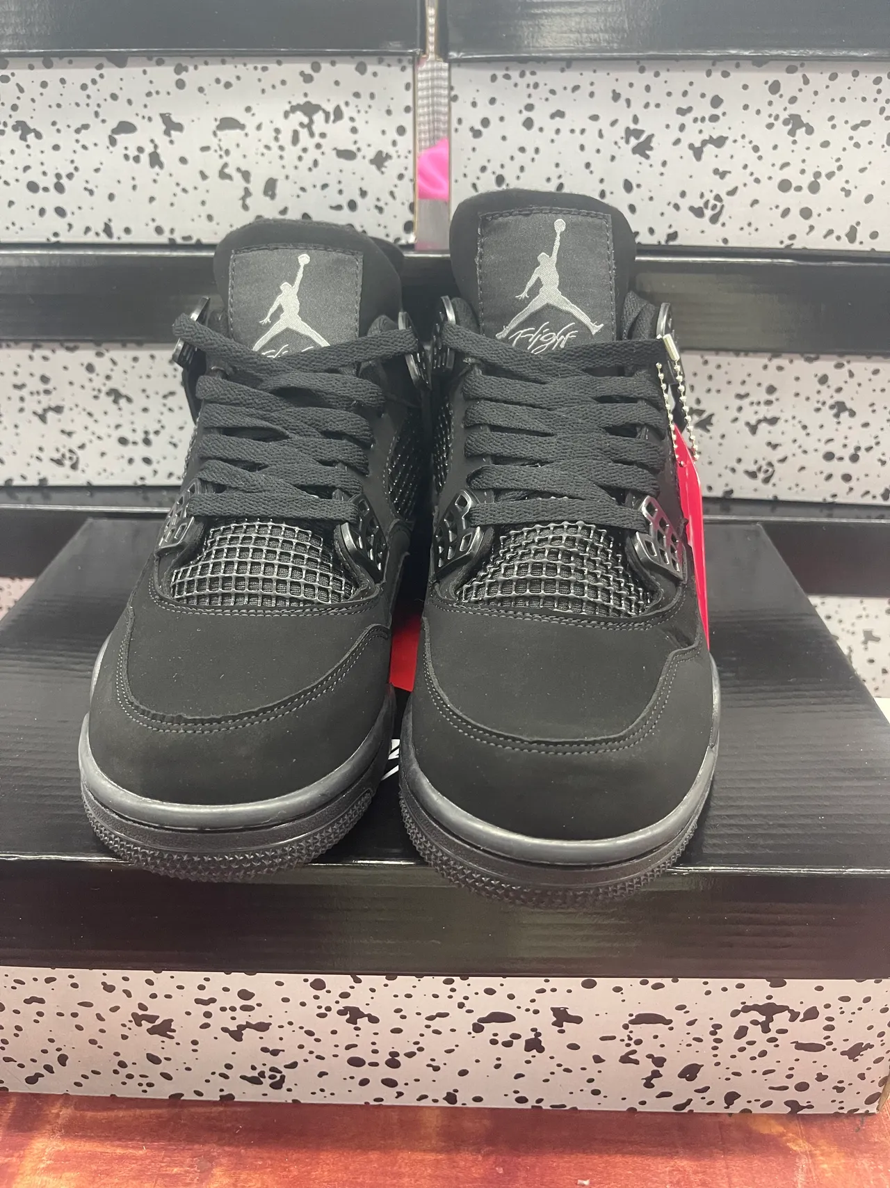 Zapatillas de baloncesto Air Jordan 4 negras 2