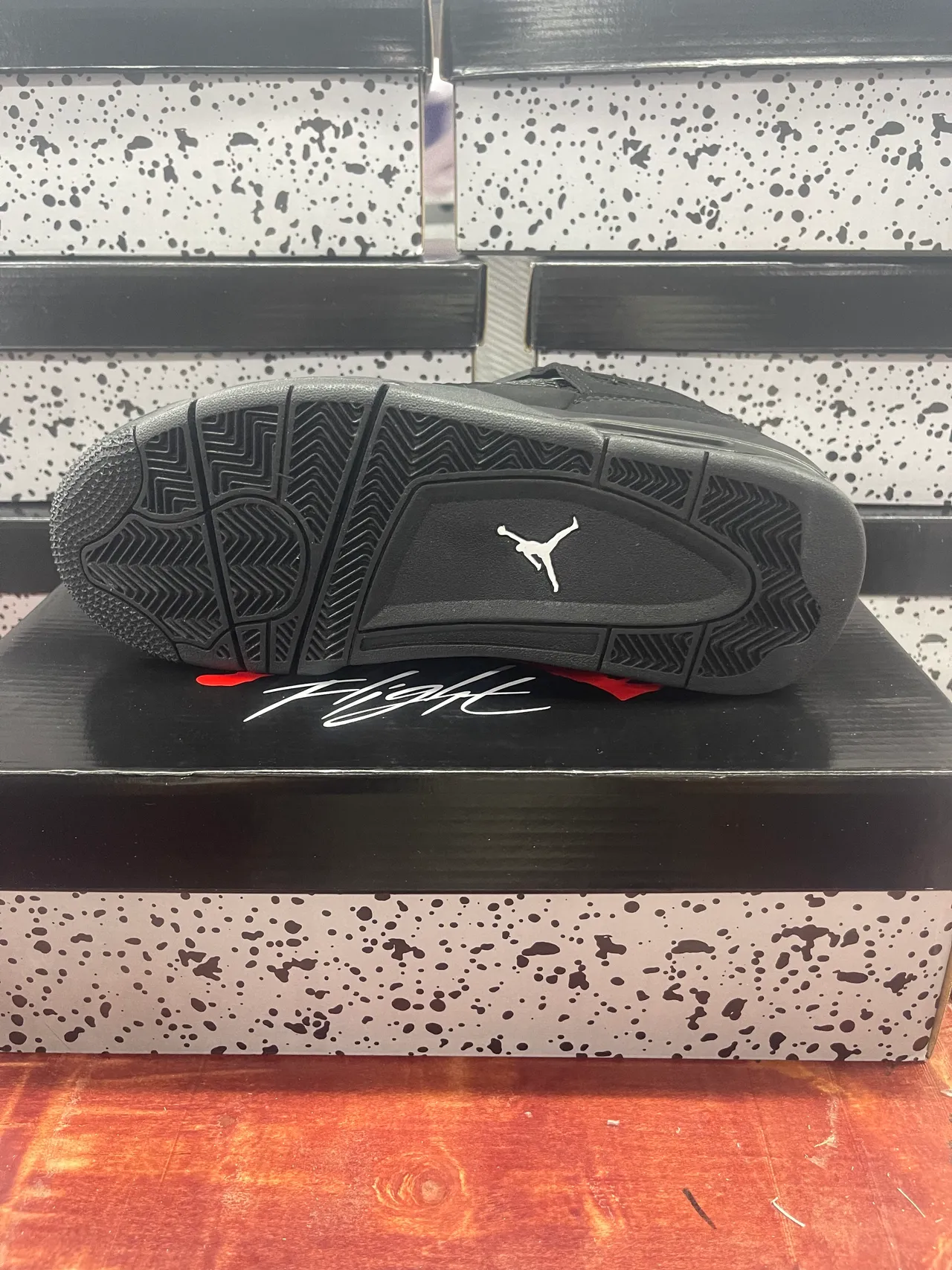 Zapatillas de baloncesto Air Jordan 4 negras 3