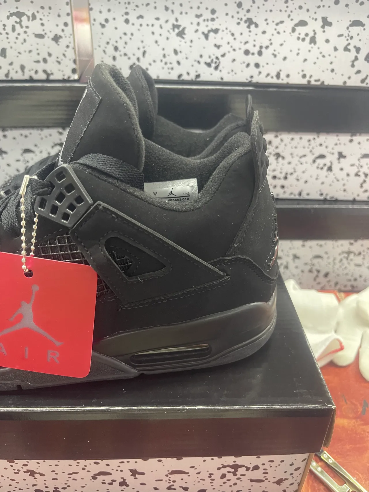 Zapatillas de baloncesto Air Jordan 4 negras 5