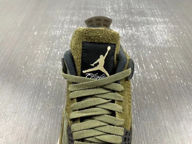 Air Jordan 4 Verde Oliva Azul Marino Zapatillas de Baloncesto 5