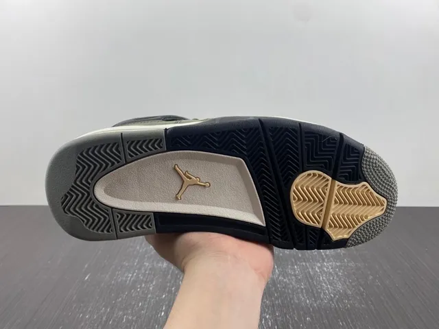 Air Jordan 4 Verde Oliva Azul Marino Zapatillas de Baloncesto 6
