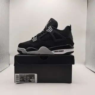 Air Jordan 4 Retro SE tênis de basquete preto cinza aço branco