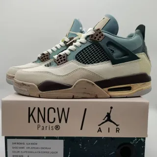Tênis de basquete Air Jordan 4 Snorlax Ardósia/Baunilha/Gelo/Licor de café