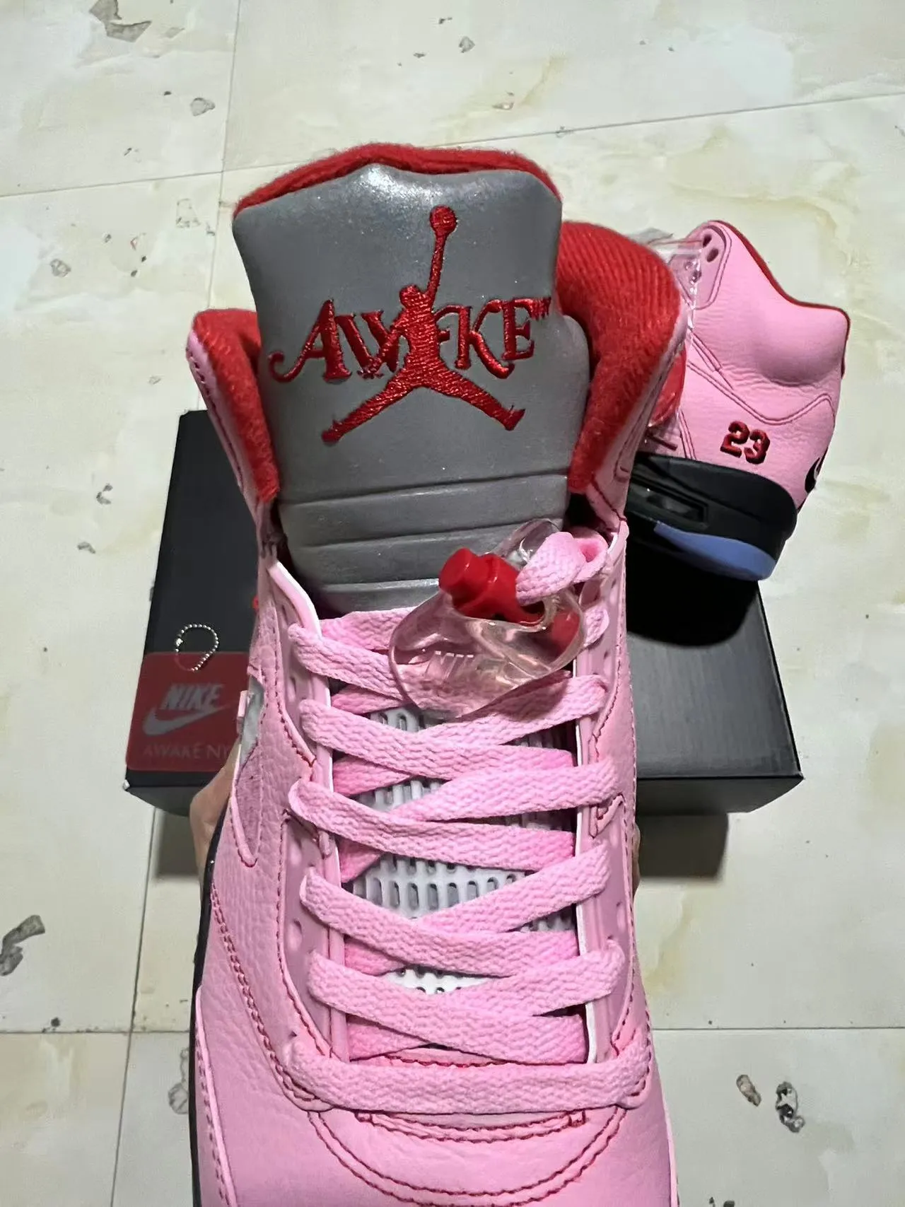 Air Jordan 5 Pink NY 23 বাস্কেটবল জুতো 4