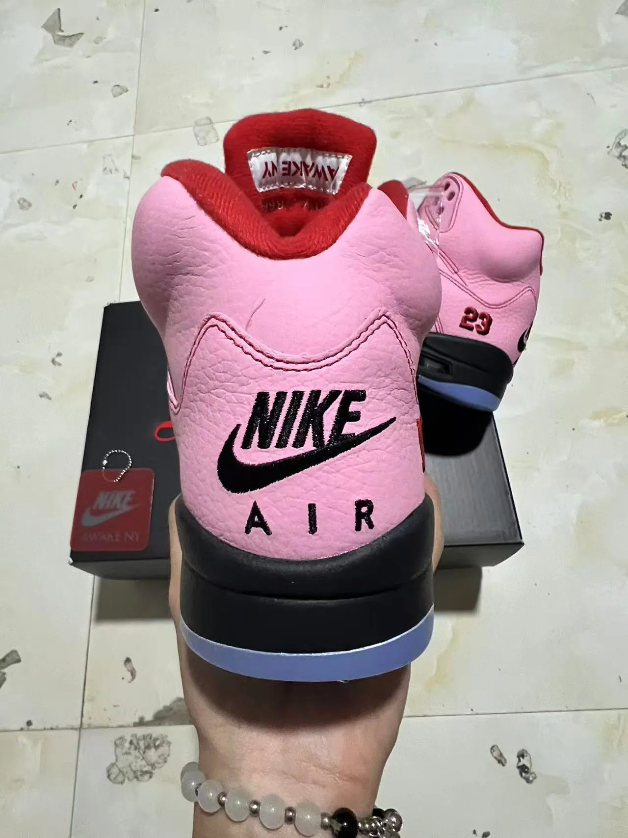 Air Jordan 5 Pink NY 23 বাস্কেটবল জুতো 8