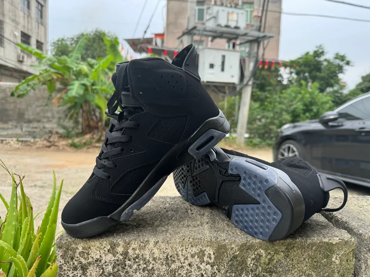 Air Jordan 6 أحذية كرة السلة السوداء 3