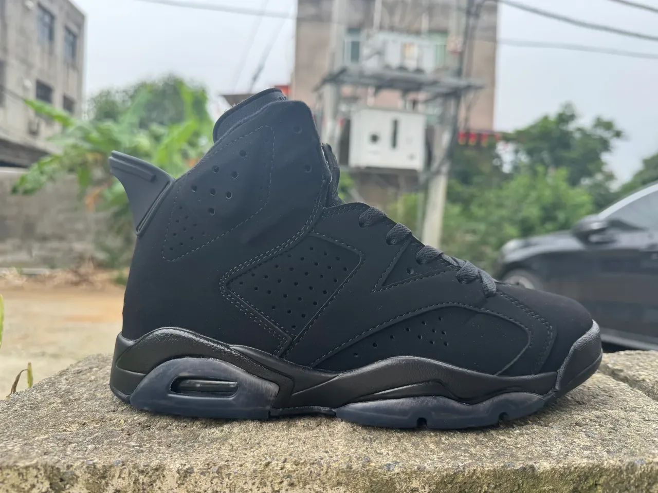 Air Jordan 6 أحذية كرة السلة السوداء 5