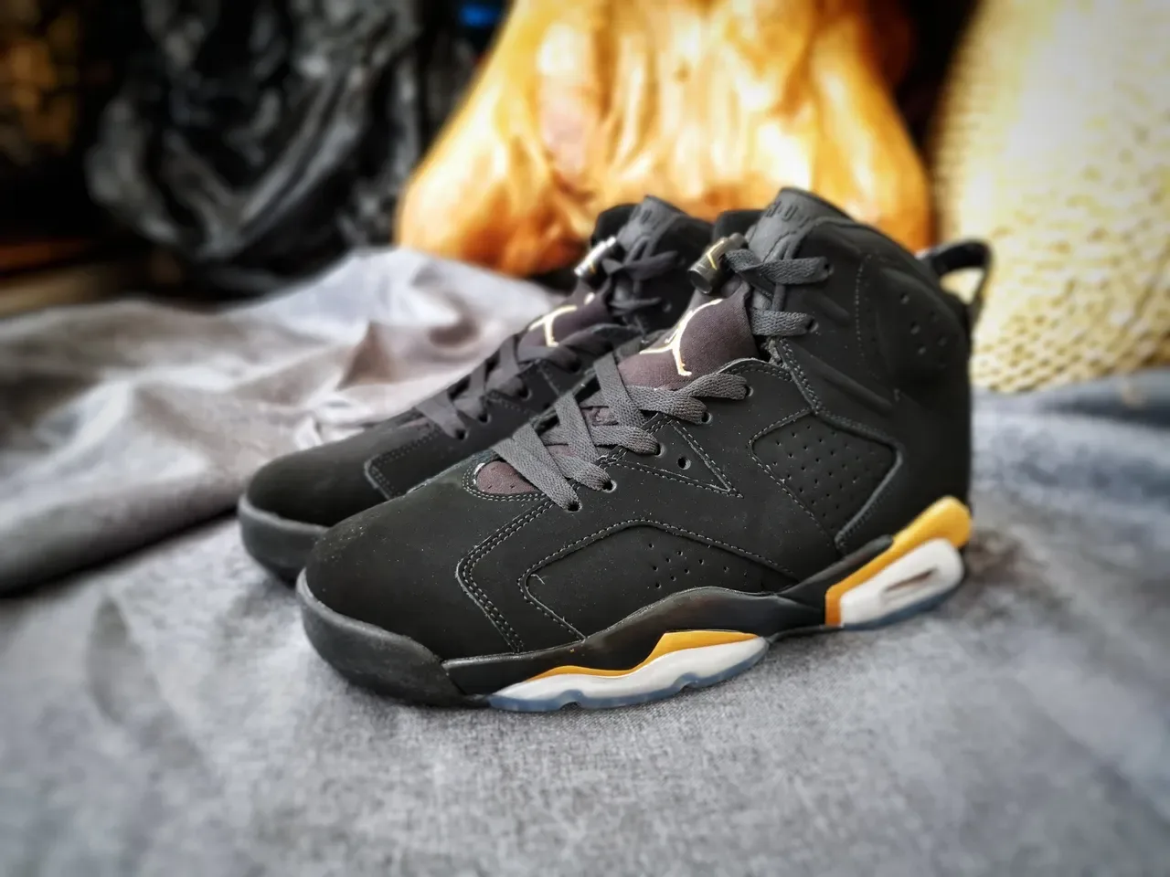 Air Jordan 6 黑金 Visible Air 篮球鞋 6