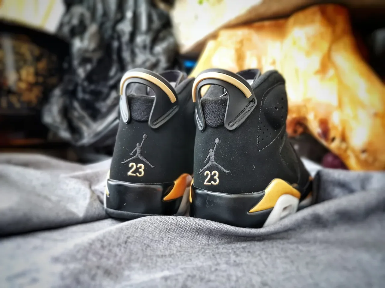 Air Jordan 6 黑金 Visible Air 篮球鞋 7