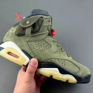 Air Jordan 6 Verde Oliva Ante High-Top Baloncesto