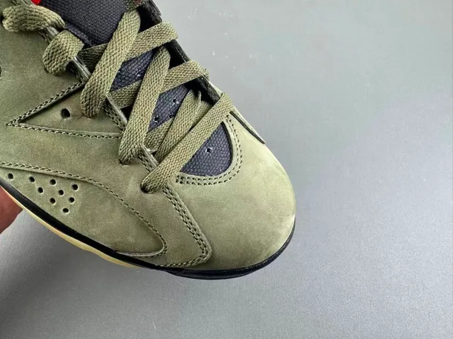 Air Jordan 6 Verde Oliva Ante Tênis High Top de Basquete 2