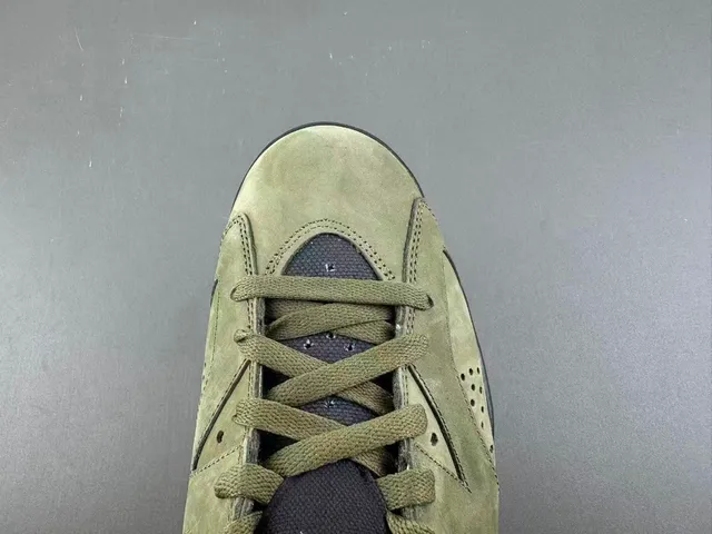 Air Jordan 6 Verde Oliva Ante Tênis High Top de Basquete 5
