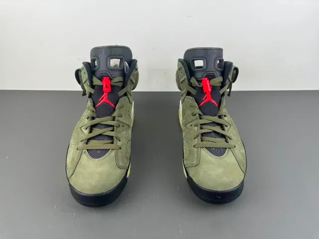 Air Jordan 6 Verde Oliva Ante Tênis High Top de Basquete 11