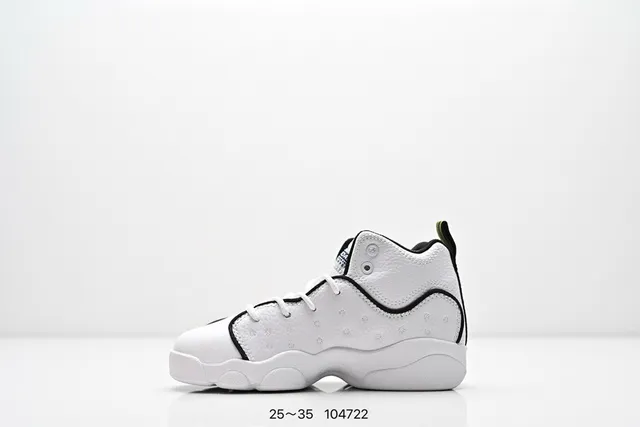 Tênis de basquete Air Jordan de cano alto com cabedal em couro perfurado preto e laranja 4