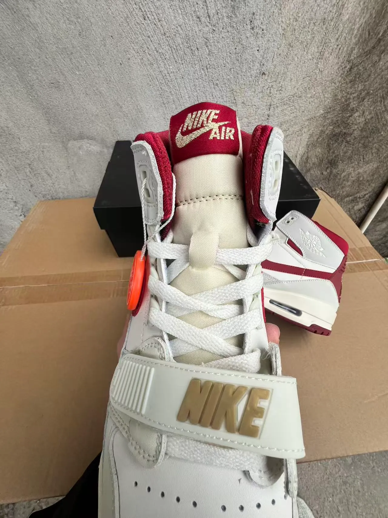 Air Jordan Legacy 312 Off-White and Red Basketball Shoes 3