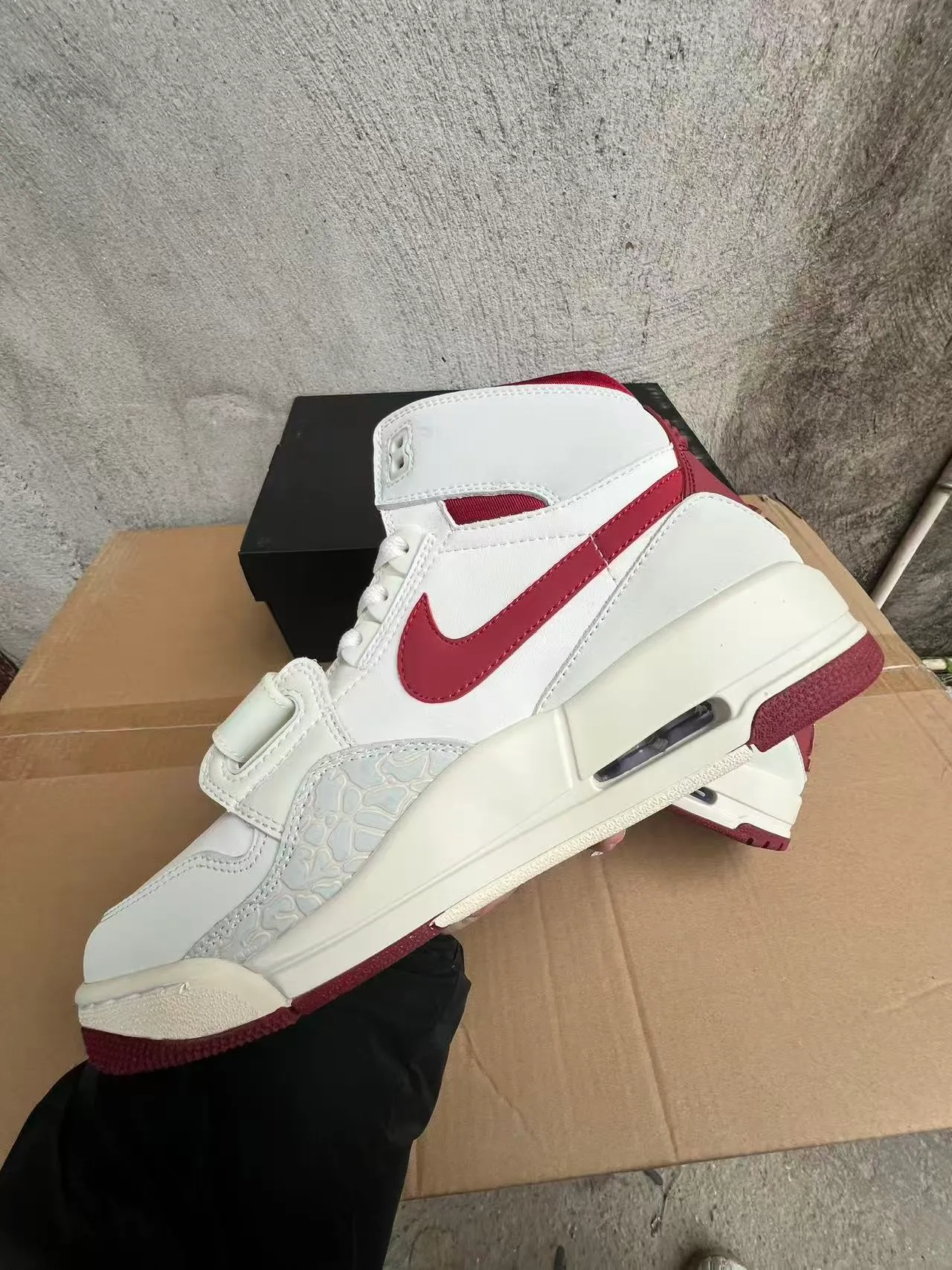 Air Jordan Legacy 312 Off-White and Red Basketball Shoes 10