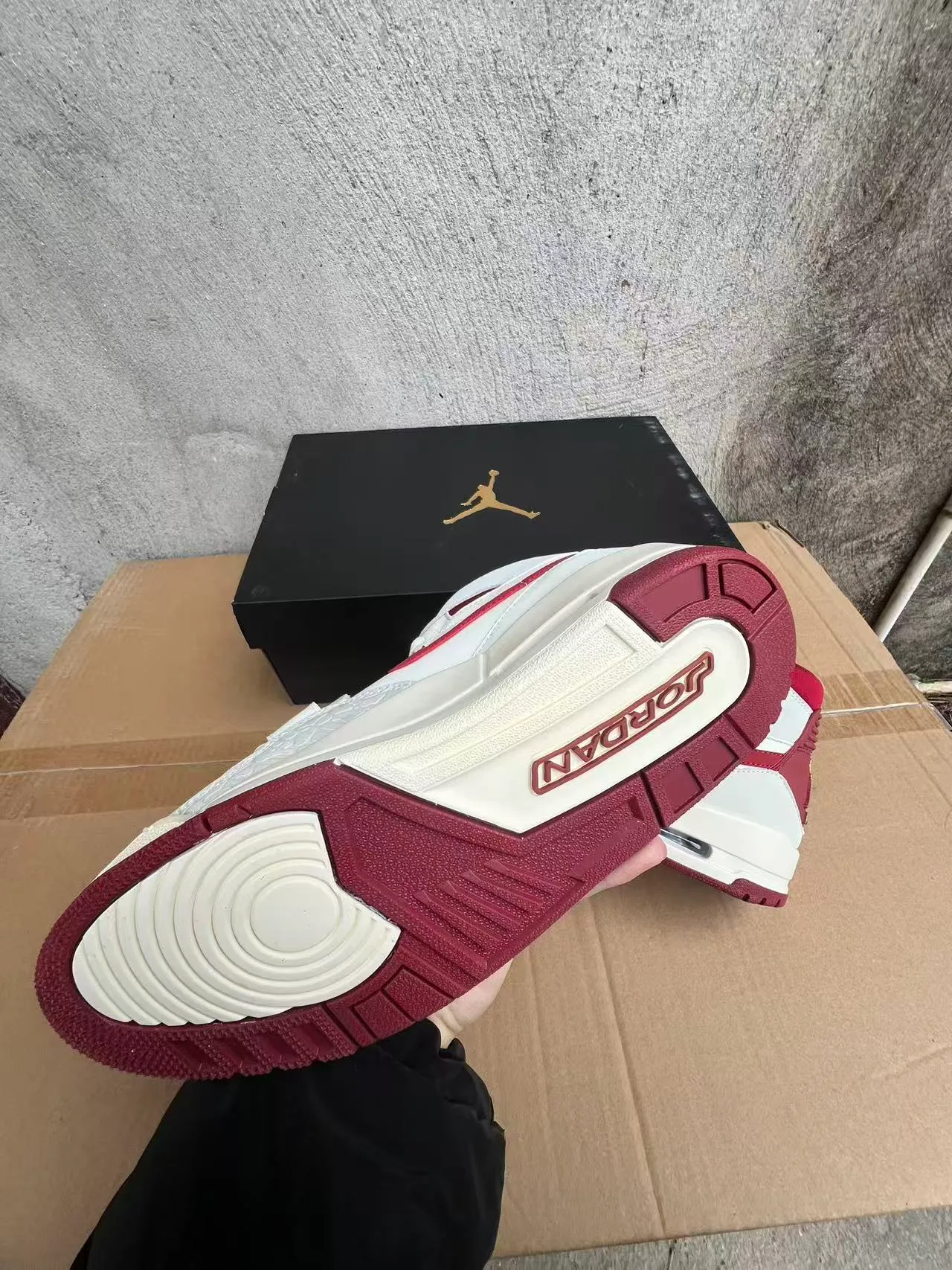 Air Jordan Legacy 312 Off-White and Red Basketball Shoes 4