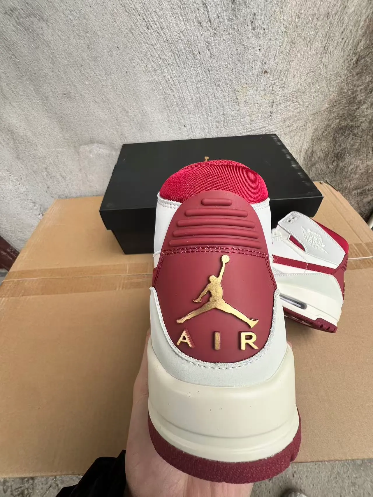 Air Jordan Legacy 312 Off-White and Red Basketball Shoes 6