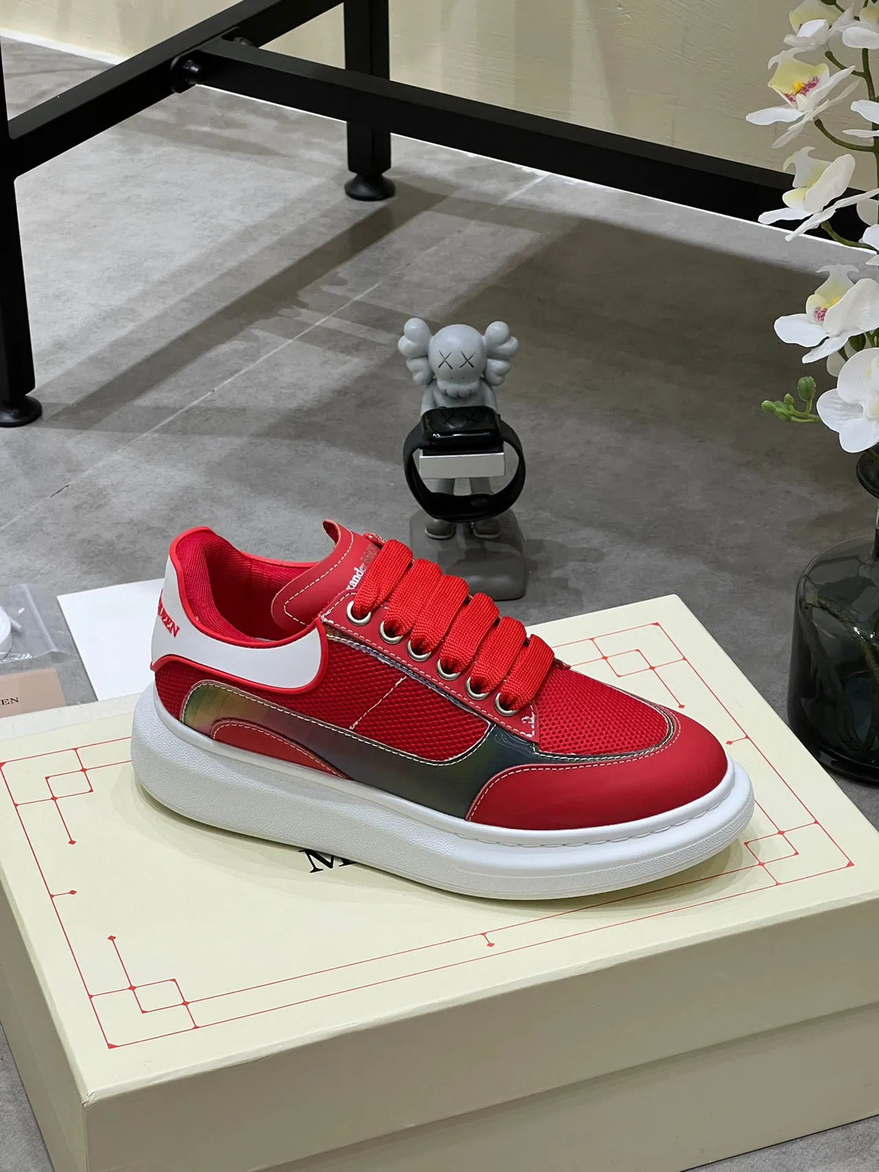 Alexander McQueen Oversized Sneaker Red Blue White Lifestyle Sneakers 5