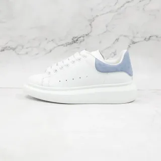 Alexander McQueen Oversized Sneaker White Blue Sole Leather Upper Lifestyle Sneakers