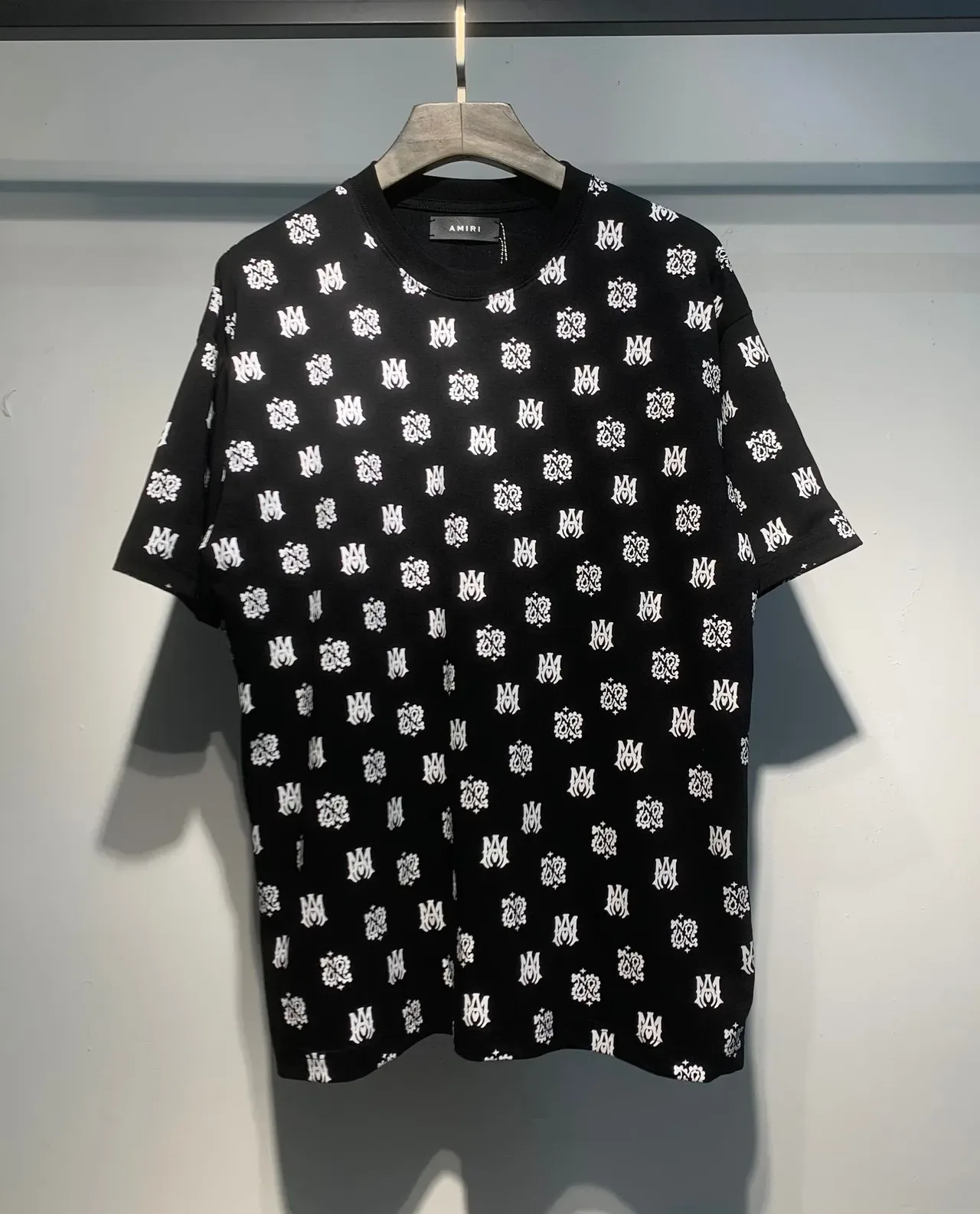 Amiri All-Over Monogram Floral Print T-Shirt 10