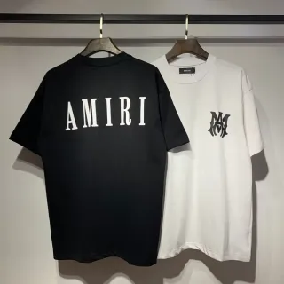Amiri Skel Top Black White Oversized Fit Bold Back Logo T-Shirt