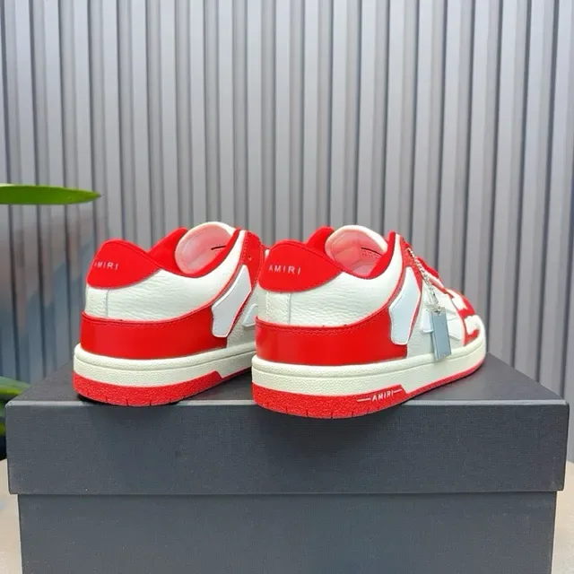 Amiri Skel Top Red and White Lifestyle Sneakers 5