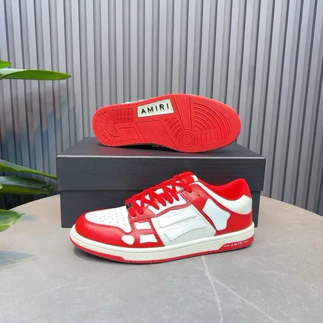 Amiri Skel Top Red and White Lifestyle Sneakers 6
