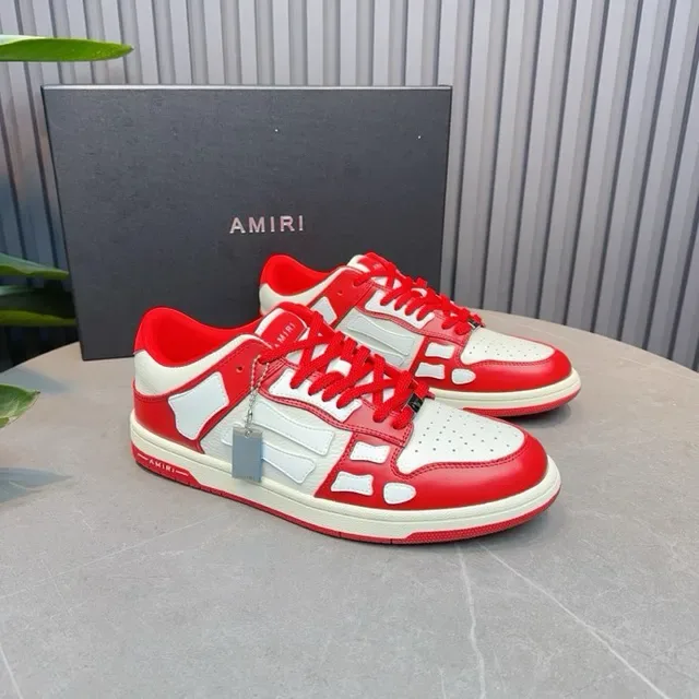 Amiri Skel Top Red and White Lifestyle Sneakers 8