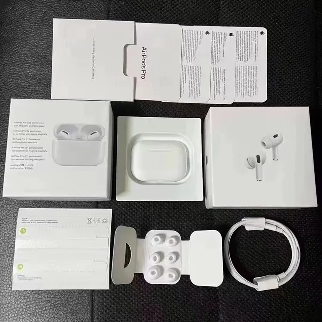 Apple AirPods Pro সাদা কম্প্যাক্ট স্টেম-স্টাইল ম্যাগনেটিক চার্জিং কেস TWS ইয়ারবাডস 3