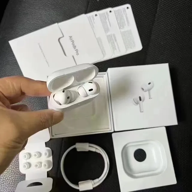 Apple AirPods Pro সাদা কম্প্যাক্ট স্টেম-স্টাইল ম্যাগনেটিক চার্জিং কেস TWS ইয়ারবাডস 6