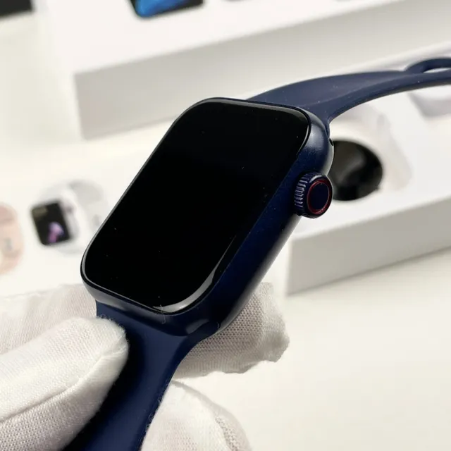 Apple नीला काला डिजिटल क्राउन कंट्रोल सिलिकॉन स्पोर्ट बैंड स्पोर्ट्स वॉच 3