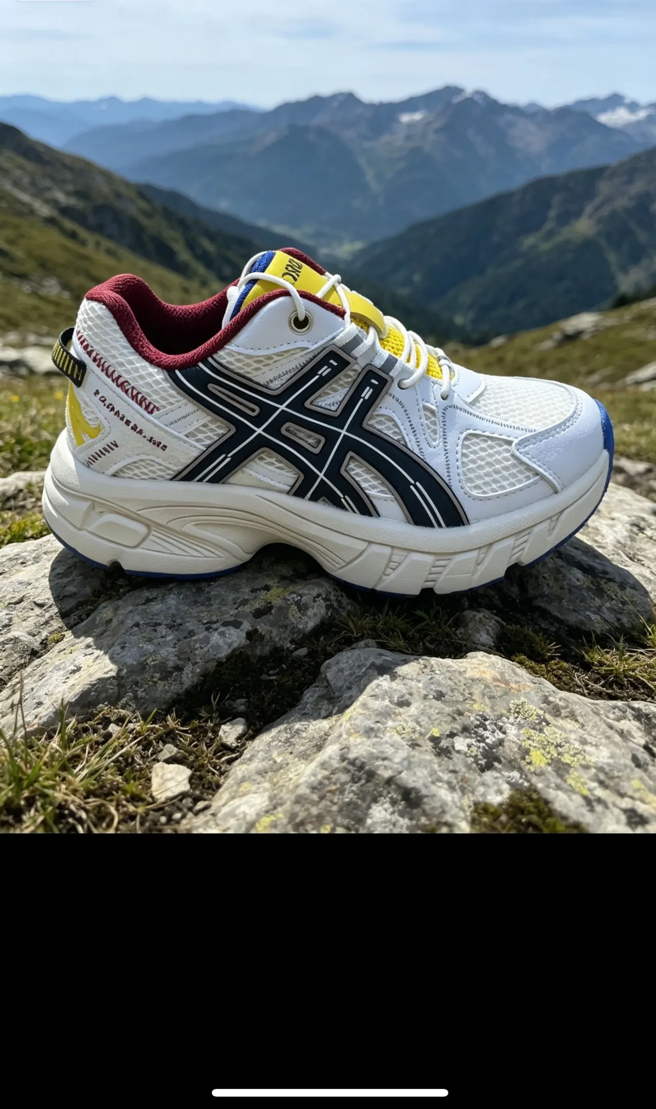 ASICS Gel-Kayano 粉白黄厚底运动鞋 13