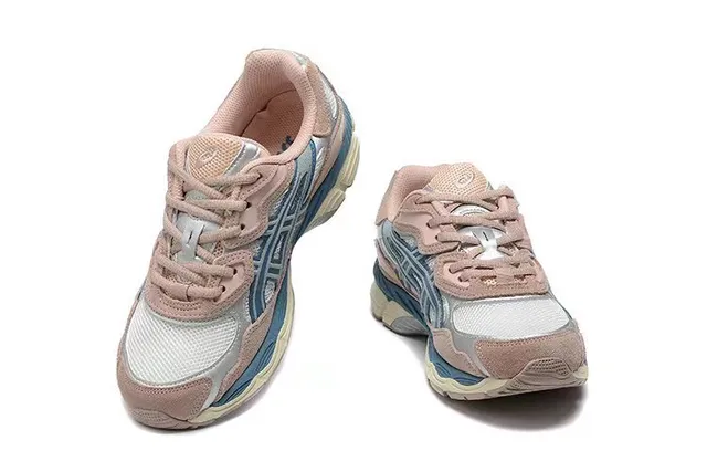 ASICS Gel-Kayano Style Zapatillas de correr rosa polvoriento azul marino 3