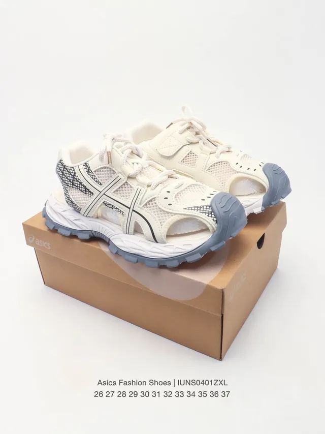 ASICS Gris Noir Mesh-et-Synthétique Haut Cage Ouverte Overlay Lifestyle Sneakers 3