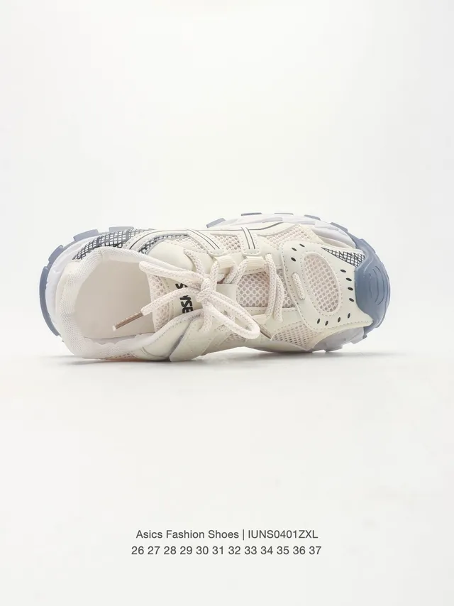 ASICS Gris Noir Mesh-et-Synthétique Haut Cage Ouverte Overlay Lifestyle Sneakers 5