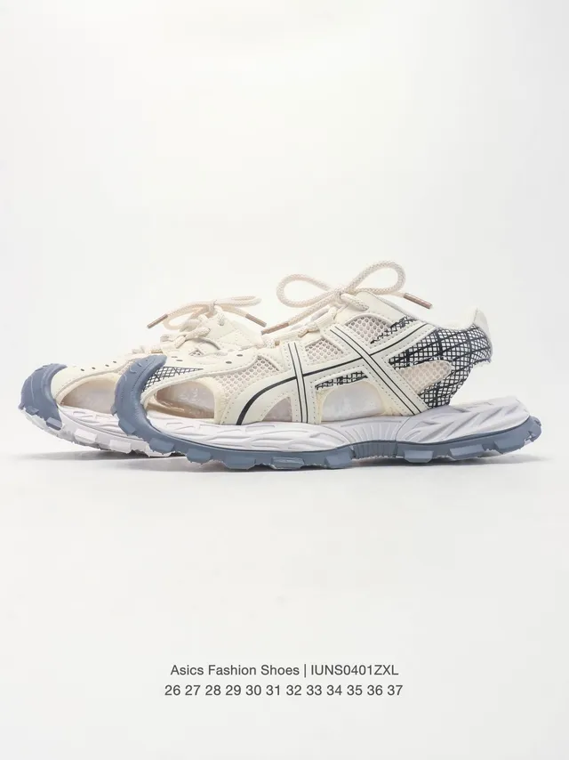 ASICS Gris Noir Mesh-et-Synthétique Haut Cage Ouverte Overlay Lifestyle Sneakers 7