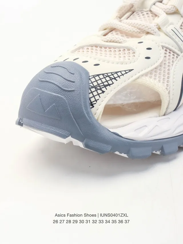 ASICS Gris Noir Mesh-et-Synthétique Haut Cage Ouverte Overlay Lifestyle Sneakers 8