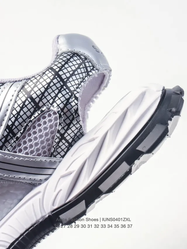 ASICS Gris Noir Mesh-et-Synthétique Haut Cage Ouverte Overlay Lifestyle Sneakers 18