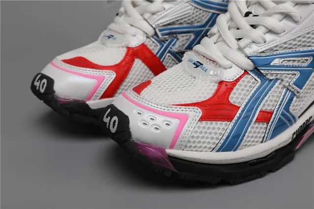 ASICS Runner রানিং শু সাদা/লাল/নীল/গোলাপি 4