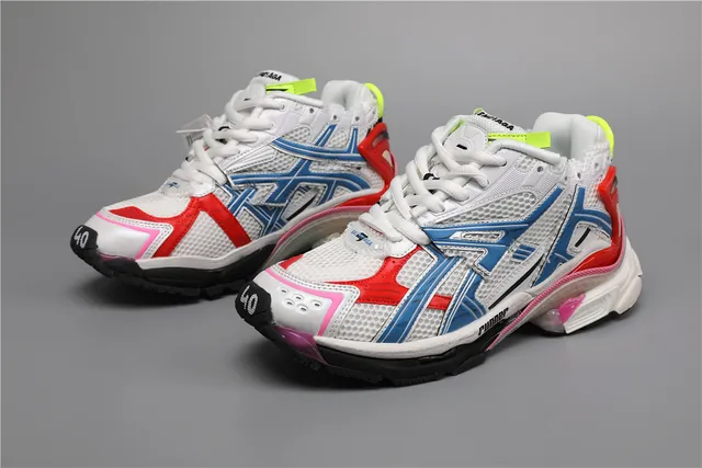 ASICS Runner রানিং শু সাদা/লাল/নীল/গোলাপি 5