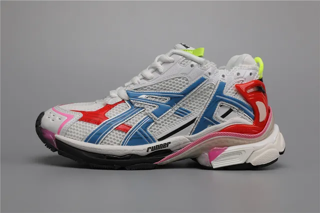 ASICS Runner রানিং শু সাদা/লাল/নীল/গোলাপি 9