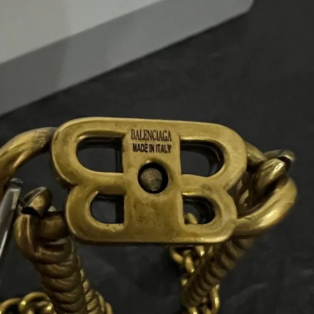 Balenciaga Collier Chaîne Doré Chaîne Curb Collier 2