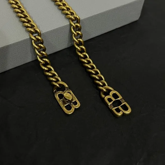 Balenciaga Collier Chaîne Doré Chaîne Curb Collier 3