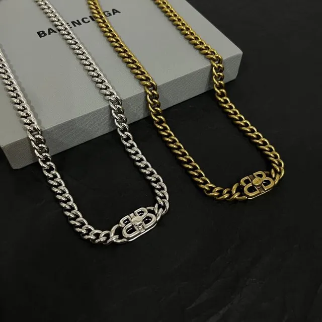 Balenciaga Collier Chaîne Doré Chaîne Curb Collier 5