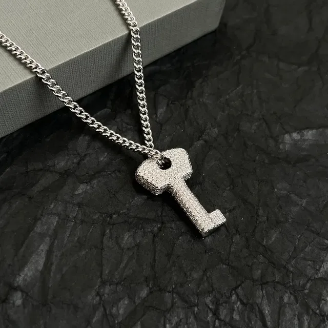 Collares Balenciaga Cristal-Pavé Chave e Coração 2