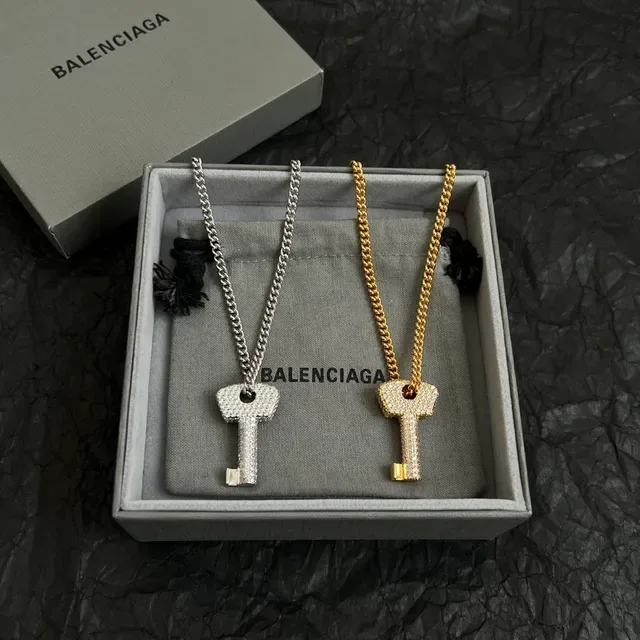 Collares Balenciaga Cristal-Pavé Chave e Coração 5